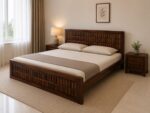 MEERA HANDICRAFT SHEESHAM SOILD WOOD NIWAR-BARFI DESIGN COT WITHOUT STORAGE - Image 2