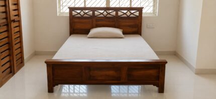 MEERAHANDICRAFT SHEESHAMWOOD LATTICE HEADBOARD KING SIZE WITHOUT STORAGE