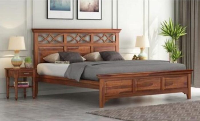 MEERAHANDICRAFT SHEESHAMWOOD LATTICE HEADBOARD KING SIZE WITHOUT STORAGE - Image 2