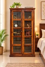 MEERAHANDICRAFT SHEESHAM WOOD BOOKSHELF