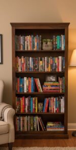 MEERAHANDICRAFT SHEESHAM WOOD WITHOUT DOOR BOOKSELF - Image 3