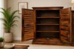 MEERAHANDICRAFT SHEESHAM WOOD SHOERACK without DRAWER - Image 2