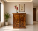 MEERAHANDICRAFT SHEESHAM WOOD DIAMOND DESIGNED SHOERACK