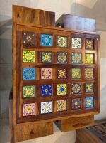 MEERAHANDICRAFT CERMAIC TILE COFFE TABLE /CENTER TABLE WITH 4 STOOL - Image 2