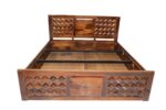 SHEESHAM WOOD kingsize COT WITH MANUAL STORAGE - Image 2