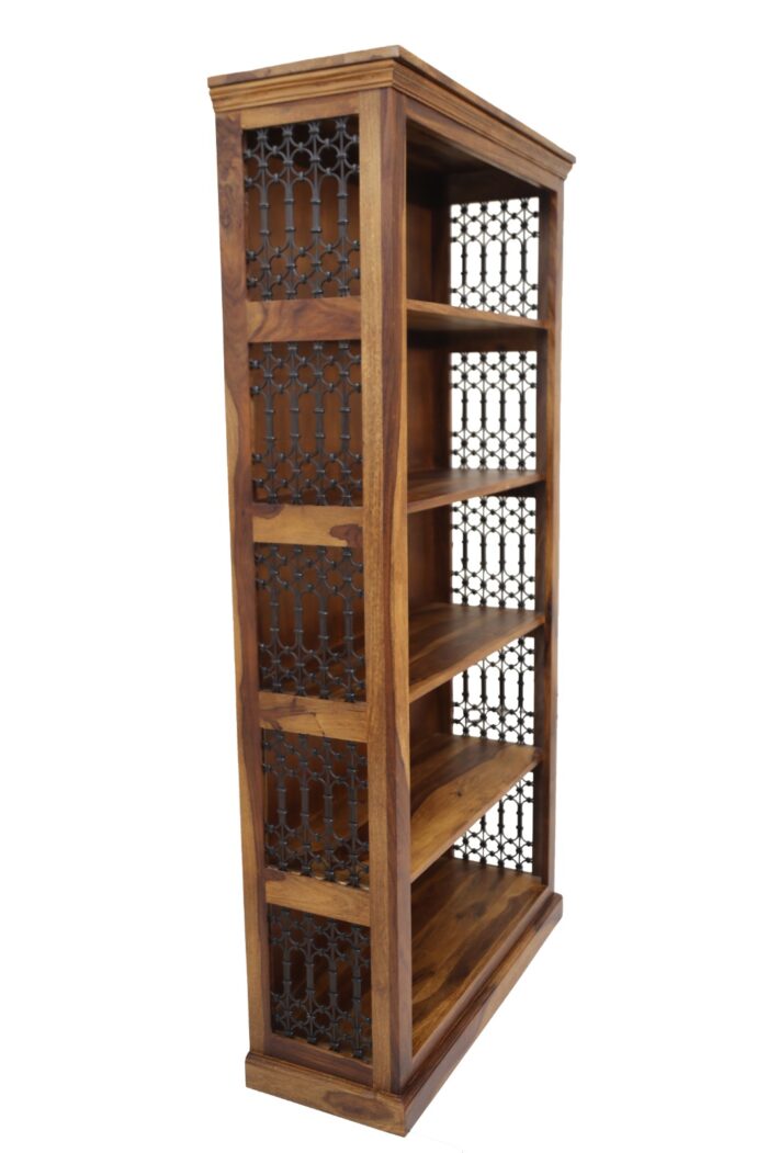 MEERAHANDICRAFT SHEESHAM WOOD IRONROD OPONED BOOKSELF - Image 3