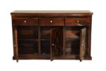 MEERAHANDICRAFT SHEESHAM WOOD GEOMETRIC BLOCKED PANNEL SIDEBOARD - Image 2