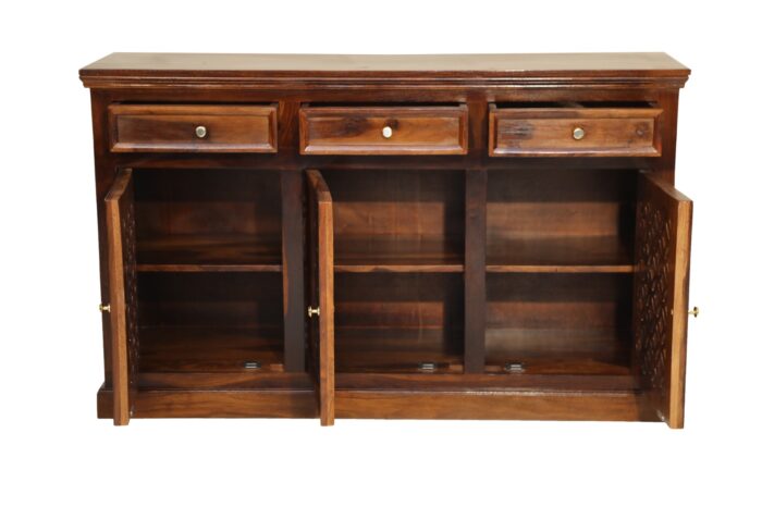 MEERAHANDICRAFT SHEESHAM WOOD CNC DESIGNED SIDEBOARD - Image 3