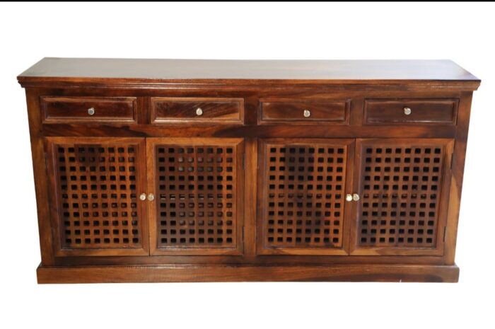 MEERAHANDICRAFT SHEESHAM WOOD CNC SIDEBOARD (6X3)FEET - Image 2
