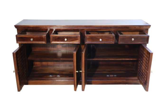 MEERAHANDICRAFT SHEESHAM WOOD CNC SIDEBOARD (6X3)FEET - Image 3