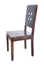 MEERAHANDICRAFT SHEESHAM WOOD PLAIN DINNING TABLE WITH WHOLE SHAPE 6 CHAIR - Image 2