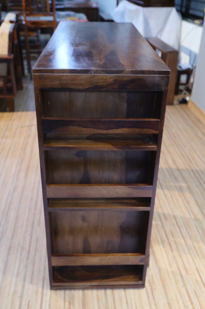 MEERAHANDICRAFT SHEESHAMWOOD BAR STOOL AND CABINET SET - Image 2